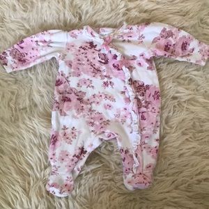 0-3 month girls cotton sleeper